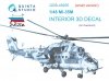 Quinta Studio QDS-48295 Mi-35M 3D-Printed & coloured Interior on decal paper (Zvezda) (Small version) 1/48